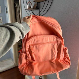 Vera Bradley Women's Cotton Campus Backpack Desert Flower Pink - Recycled Cotton